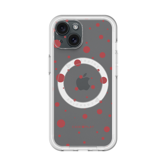 スリムプロテクションプレミアムケース with MagSafe［ Dippin dots Red - ディッピンドッツ レッド ］