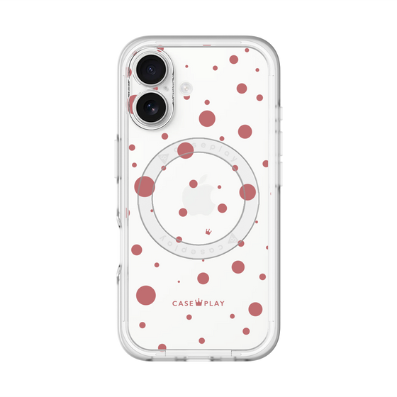 スリムプロテクションプレミアムケース with MagSafe［ Dippin dots Red - ディッピンドッツ レッド ］