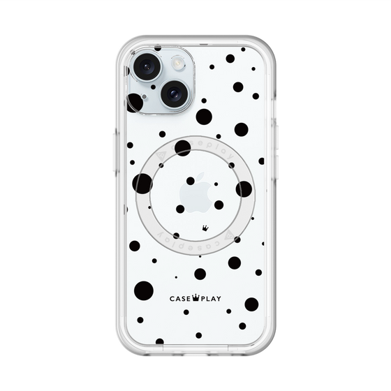 スリムプロテクションプレミアムケース with MagSafe［ Dippin dots Black - ディッピンドッツ ブラック ］