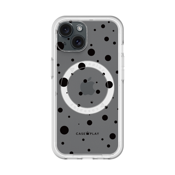 スリムプロテクションプレミアムケース with MagSafe［ Dippin dots Black - ディッピンドッツ ブラック ］