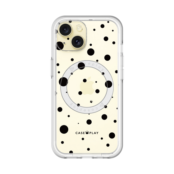 スリムプロテクションプレミアムケース with MagSafe［ Dippin dots Black - ディッピンドッツ ブラック ］