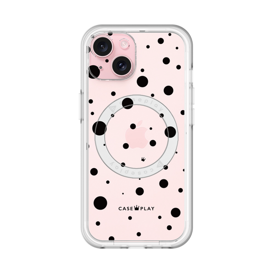 スリムプロテクションプレミアムケース with MagSafe［ Dippin dots Black - ディッピンドッツ ブラック ］
