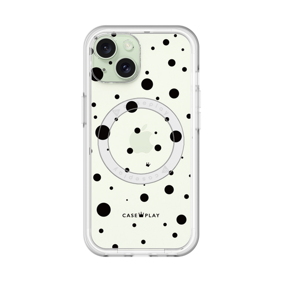 スリムプロテクションプレミアムケース with MagSafe［ Dippin dots Black - ディッピンドッツ ブラック ］