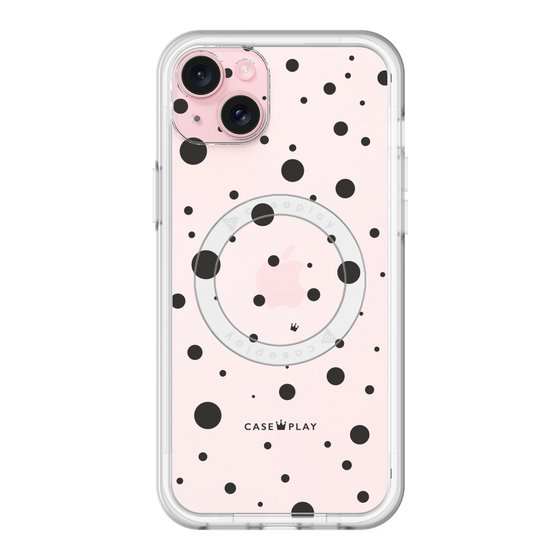 スリムプロテクションプレミアムケース with MagSafe［ Dippin dots Black - ディッピンドッツ ブラック ］