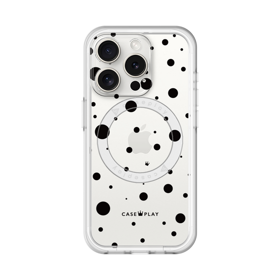 スリムプロテクションプレミアムケース with MagSafe［ Dippin dots Black - ディッピンドッツ ブラック ］
