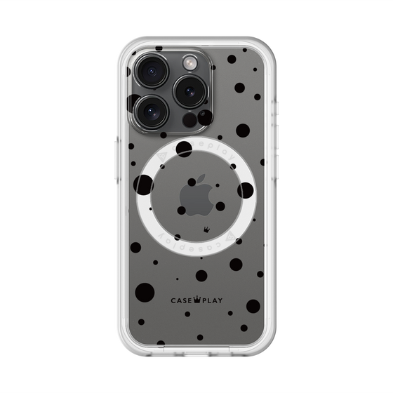 スリムプロテクションプレミアムケース with MagSafe［ Dippin dots Black - ディッピンドッツ ブラック ］