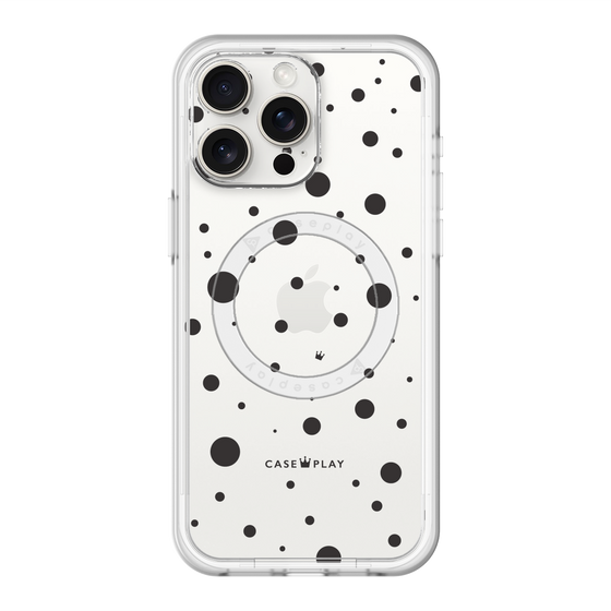 スリムプロテクションプレミアムケース with MagSafe［ Dippin dots Black - ディッピンドッツ ブラック ］