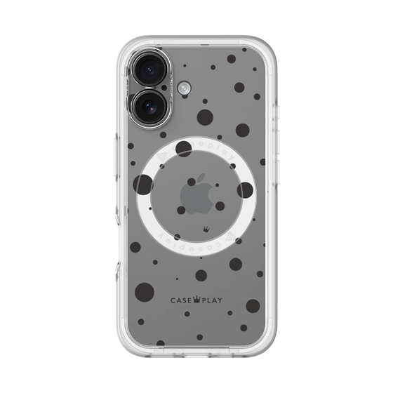 スリムプロテクションプレミアムケース with MagSafe［ Dippin dots Black - ディッピンドッツ ブラック ］