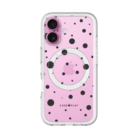 スリムプロテクションプレミアムケース with MagSafe［ Dippin dots Black - ディッピンドッツ ブラック ］