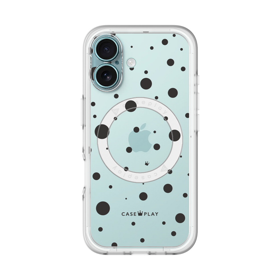 スリムプロテクションプレミアムケース with MagSafe［ Dippin dots Black - ディッピンドッツ ブラック ］