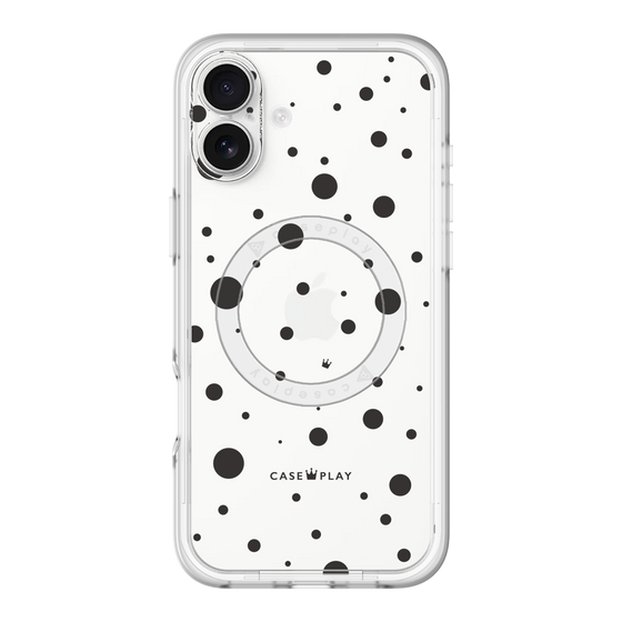 スリムプロテクションプレミアムケース with MagSafe［ Dippin dots Black - ディッピンドッツ ブラック ］