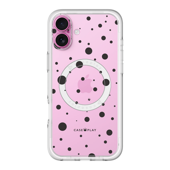 スリムプロテクションプレミアムケース with MagSafe［ Dippin dots Black - ディッピンドッツ ブラック ］