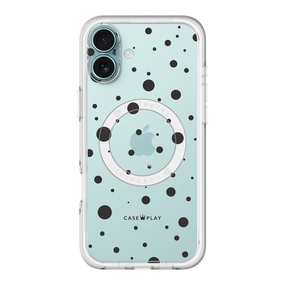 スリムプロテクションプレミアムケース with MagSafe［ Dippin dots Black - ディッピンドッツ ブラック ］