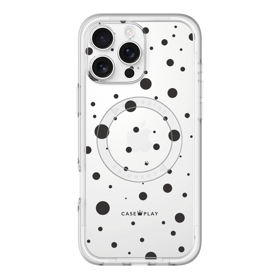 スリムプロテクションプレミアムケース with MagSafe［ Dippin dots Black - ディッピンドッツ ブラック ］