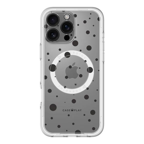 スリムプロテクションプレミアムケース with MagSafe［ Dippin dots Black - ディッピンドッツ ブラック ］