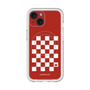 スリムプロテクションプレミアムケース with MagSafe［ Racing checkered flag Red - レーシングチェッカーフラッグ レッド ］