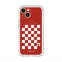 スリムプロテクションプレミアムケース with MagSafe［ Racing checkered flag Red - レーシングチェッカーフラッグ レッド ］