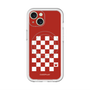 スリムプロテクションプレミアムケース with MagSafe［ Racing checkered flag Red - レーシングチェッカーフラッグ レッド ］