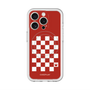 スリムプロテクションプレミアムケース with MagSafe［ Racing checkered flag Red - レーシングチェッカーフラッグ レッド ］