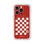 スリムプロテクションプレミアムケース with MagSafe［ Racing checkered flag Red - レーシングチェッカーフラッグ レッド ］