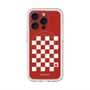 スリムプロテクションプレミアムケース with MagSafe［ Racing checkered flag Red - レーシングチェッカーフラッグ レッド ］
