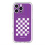 スリムプロテクションプレミアムケース with MagSafe［ Racing checkered flag Purple - レーシングチェッカーフラッグ パープル ］