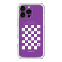 スリムプロテクションプレミアムケース with MagSafe［ Racing checkered flag Purple - レーシングチェッカーフラッグ パープル ］