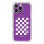 スリムプロテクションプレミアムケース with MagSafe［ Racing checkered flag Purple - レーシングチェッカーフラッグ パープル ］