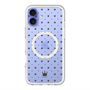 スリムプロテクションプレミアムケース with MagSafe［ CASEPLAY Crown dots Black - ケースプレイ・クラウン・ドッツ ブラック ］