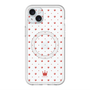 スリムプロテクションプレミアムケース with MagSafe［ CASEPLAY Crown dots Red - ケースプレイ・クラウン・ドッツ レッド ］