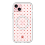 スリムプロテクションプレミアムケース with MagSafe［ CASEPLAY Crown dots Red - ケースプレイ・クラウン・ドッツ レッド ］
