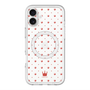 スリムプロテクションプレミアムケース with MagSafe［ CASEPLAY Crown dots Red - ケースプレイ・クラウン・ドッツ レッド ］