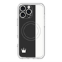 スリムプロテクションプレミアムケース with MagSafe［ CASEPLAY Bi-Colors Black & White - ケースプレイ・バイカラー ブラック＆ホワイト ］