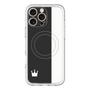 スリムプロテクションプレミアムケース with MagSafe［ CASEPLAY Bi-Colors Black & White - ケースプレイ・バイカラー ブラック＆ホワイト ］