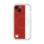 スリムプロテクションプレミアムケース with MagSafe［ CASEPLAY Bi-Colors Red & White - ケースプレイ・バイカラー レッド＆ホワイト ］