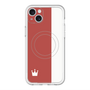 スリムプロテクションプレミアムケース with MagSafe［ CASEPLAY Bi-Colors Red & White - ケースプレイ・バイカラー レッド＆ホワイト ］