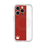 スリムプロテクションプレミアムケース with MagSafe［ CASEPLAY Bi-Colors Red & White - ケースプレイ・バイカラー レッド＆ホワイト ］
