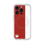スリムプロテクションプレミアムケース with MagSafe［ CASEPLAY Bi-Colors Red & White - ケースプレイ・バイカラー レッド＆ホワイト ］