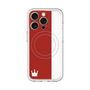 スリムプロテクションプレミアムケース with MagSafe［ CASEPLAY Bi-Colors Red & White - ケースプレイ・バイカラー レッド＆ホワイト ］