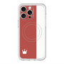 スリムプロテクションプレミアムケース with MagSafe［ CASEPLAY Bi-Colors Red & White - ケースプレイ・バイカラー レッド＆ホワイト ］