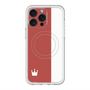 スリムプロテクションプレミアムケース with MagSafe［ CASEPLAY Bi-Colors Red & White - ケースプレイ・バイカラー レッド＆ホワイト ］