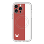 スリムプロテクションプレミアムケース with MagSafe［ CASEPLAY Bi-Colors Red & White - ケースプレイ・バイカラー レッド＆ホワイト ］