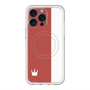 スリムプロテクションプレミアムケース with MagSafe［ CASEPLAY Bi-Colors Red & White - ケースプレイ・バイカラー レッド＆ホワイト ］