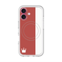 スリムプロテクションプレミアムケース with MagSafe［ CASEPLAY Bi-Colors Red & White - ケースプレイ・バイカラー レッド＆ホワイト ］