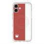 スリムプロテクションプレミアムケース with MagSafe［ CASEPLAY Bi-Colors Red & White - ケースプレイ・バイカラー レッド＆ホワイト ］