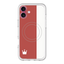 スリムプロテクションプレミアムケース with MagSafe［ CASEPLAY Bi-Colors Red & White - ケースプレイ・バイカラー レッド＆ホワイト ］
