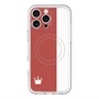スリムプロテクションプレミアムケース with MagSafe［ CASEPLAY Bi-Colors Red & White - ケースプレイ・バイカラー レッド＆ホワイト ］