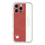 スリムプロテクションプレミアムケース with MagSafe［ CASEPLAY Bi-Colors Red & White - ケースプレイ・バイカラー レッド＆ホワイト ］