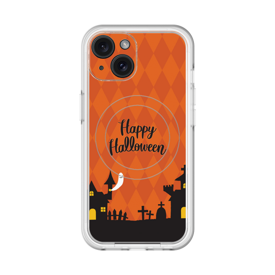 スリムプロテクションプレミアムケース with MagSafe［ Halloween World - Orange ］
