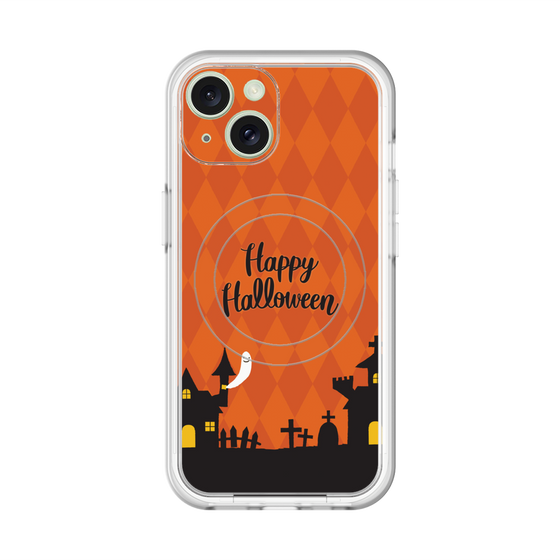 スリムプロテクションプレミアムケース with MagSafe［ Halloween World - Orange ］